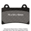 EBC Semi-Sint Vee Brake Pads