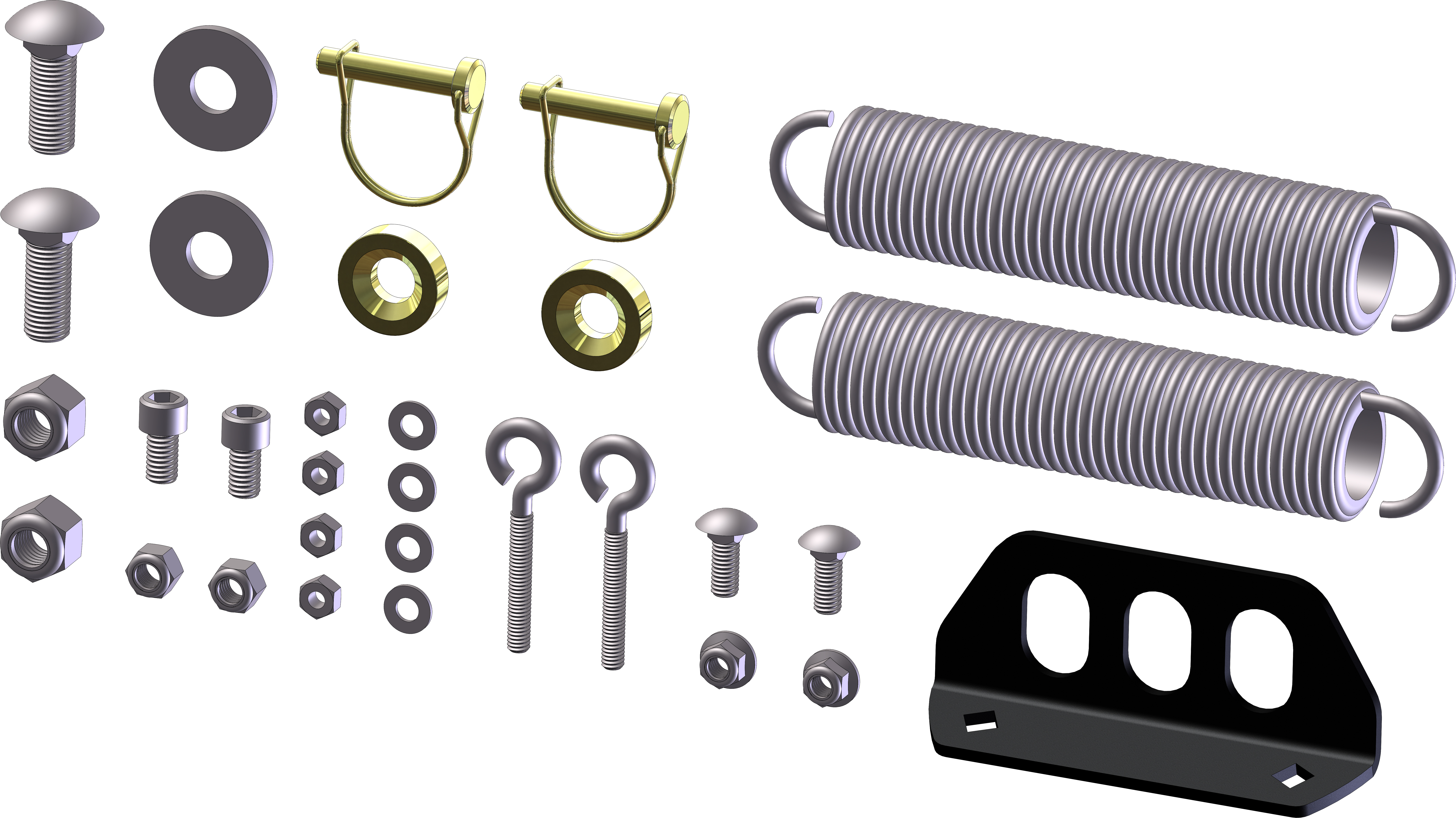 SERVICE KIT ATV PLOW PUSH TUBE HARDWARE KIT