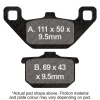 EBC Semi-Sint Vee Brake Pads