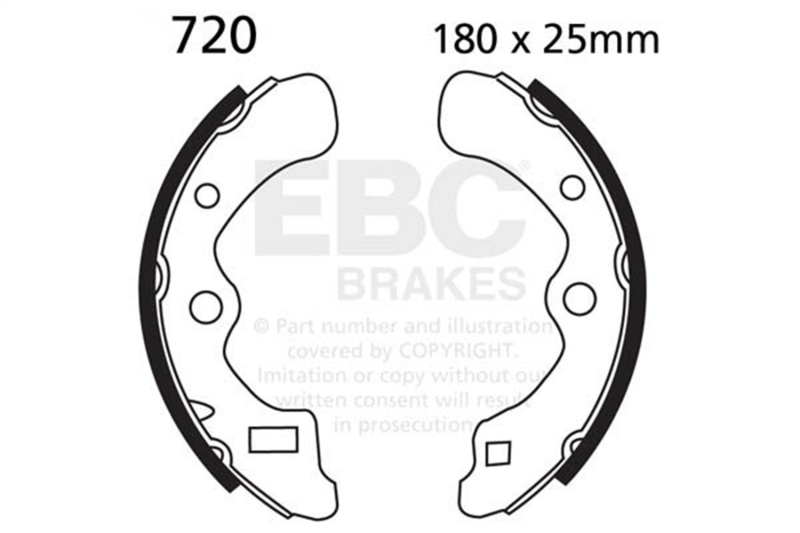 EBC Powersport Brake Shoes